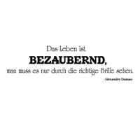 Sticker citation Das leben ist Bezaubernd - Alexandre Dumas