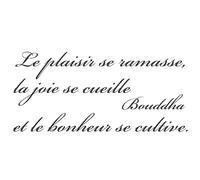 Sticker citation de Bouddha - "Le bonheur se cultive"