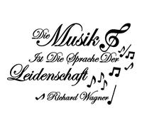 Sticker citation Die musik ist - Richard wagner