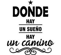 Sticker citation Donde hay un sueno