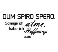 Sticker citation Dum spiro spero - Cicero