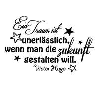 Sticker citation Ein traum ist - Victor Hugo