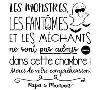 Sticker citation enfant les monstres, ...