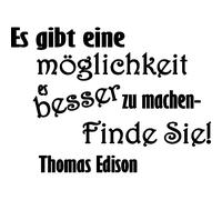 Sticker citation Es gibte eine möglichkeit - Thomas Edison