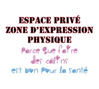 Sticker citation espace privé les câlins sont bons pour la santé