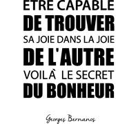 Sticker citation Etre capable de trouver sa joie ...