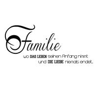 Sticker citation Familie