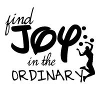 Sticker citation Find joy in the ordinary