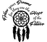 Sticker citation follow your dream ...