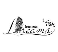Sticker citation Free your dreams