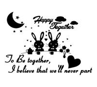 Sticker citation happy together