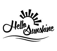 Sticker citation Hello sunshine