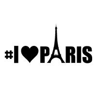 Sticker citation I love Paris