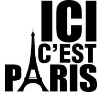 Sticker citation Ici c'est Paris