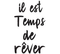 Sticker citation il est temps de rêver
