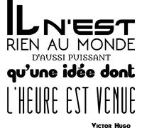 Sticker citation Il n'est rien au monde ... Victor Hugo
