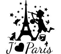 Sticker citation je t'aime Paris