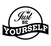 Sticker citation just be yourself