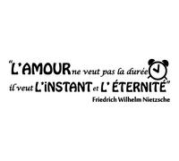 Sticker citation L' instant et l'éternité (Friedrich Wilhelm Nietzsche)