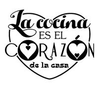 Sticker citation La cocina es el corazon