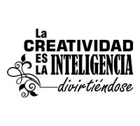 Sticker citation La craetividad es la inteligencia