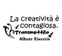 Sticker citation La creatività è contagiosa - Albert Einstein