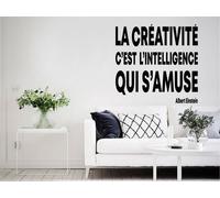Sticker Citation La Créativité de Albert Einstein - Nombreuses tailles et couleurs disponibles