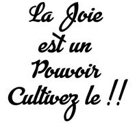 Sticker citation La joie est un pouvoir