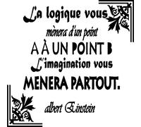 Sticker citation La logique - Albert Einstein