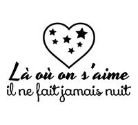Sticker citation Là où on s'aime