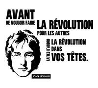 Sticker citation La révolution dans vos têtes - John Lennon