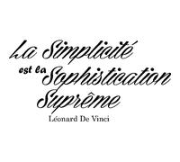 Sticker citation La simplicité de Léonard de Vinci