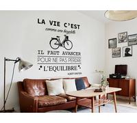 Sticker Citation La vie Albert Einstein - Nombreuses tailles et couleurs disponibles