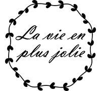 Sticker citation La vie en plus jolie