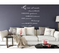 Sticker Citation La vie est courte 2 - Nombreuses tailles et couleurs disponibles