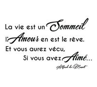 Sticker citation l'amour est le rêve