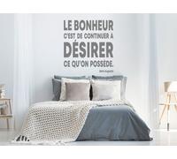 Sticker Citation Le Bonheur de Saint-Augustin - Nombreuses tailles et couleurs disponibles