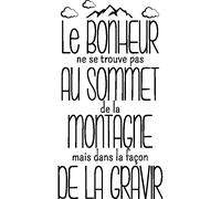 Sticker citation Le bonheur ne se trouve pas ...