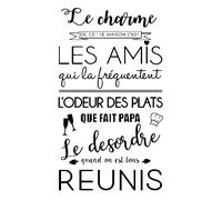 Sticker citation le charme de cette maison c'est ...