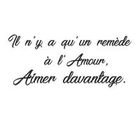 Sticker citation le remède à l'amour