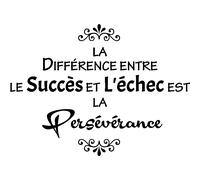 Sticker citation Le succès et l'échec ...