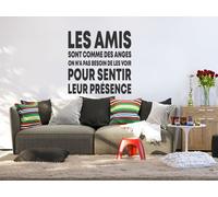 Sticker Citation Les Amis sont comme des Anges - Nombreuses tailles et couleurs disponibles