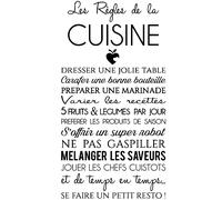 Sticker citation Les règles de la cuisine