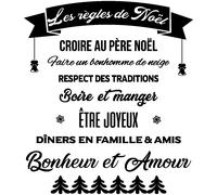 Sticker citation les règles de Noël