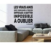 Sticker Citation Les Vrais Amis de Randolf - Nombreuses tailles et couleurs disponibles