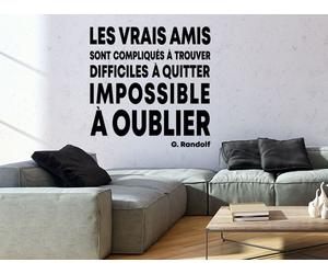 Sticker Citation Les Vrais Amis de Randolf - Nombreuses tailles et couleurs disponibles