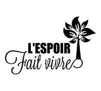 Sticker citation L'espoir fait vivres