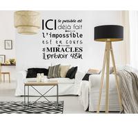 Sticker Citation L'Impossible est en cours - Nombreuses tailles et couleurs disponibles