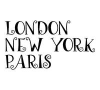 Sticker citation London, New-York, Paris