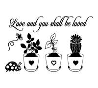Sticker citation Love and you shall be loved